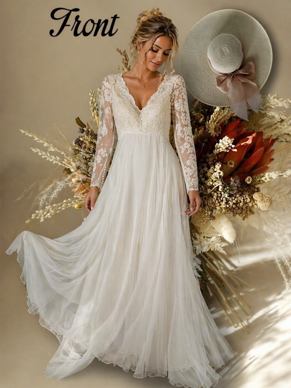 Vintage Alfred Angelo Wedding Dress Ivory Lace Chiffon Gown Edythe Vincent